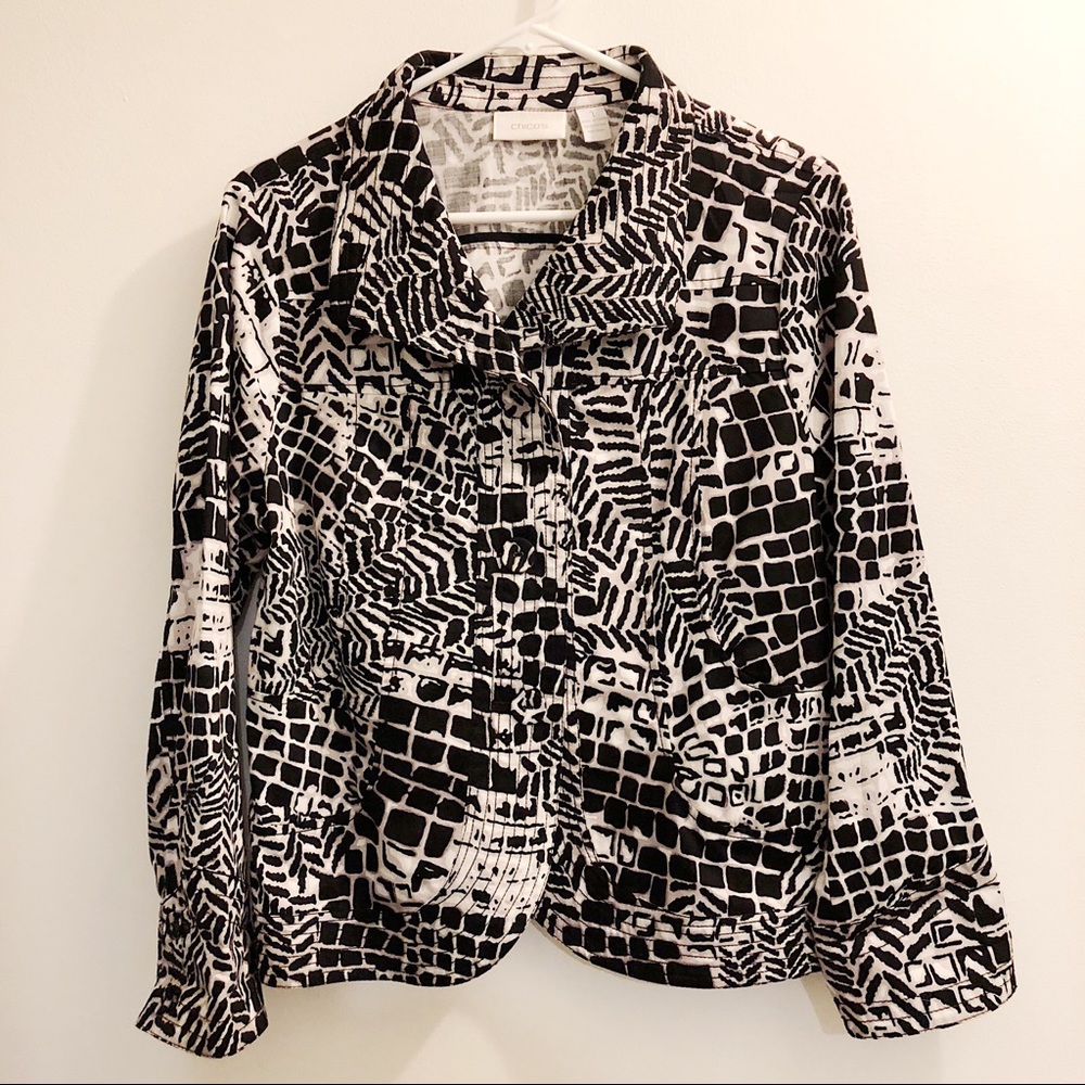 Chico’s Blazer Jacket neutrals, size 1